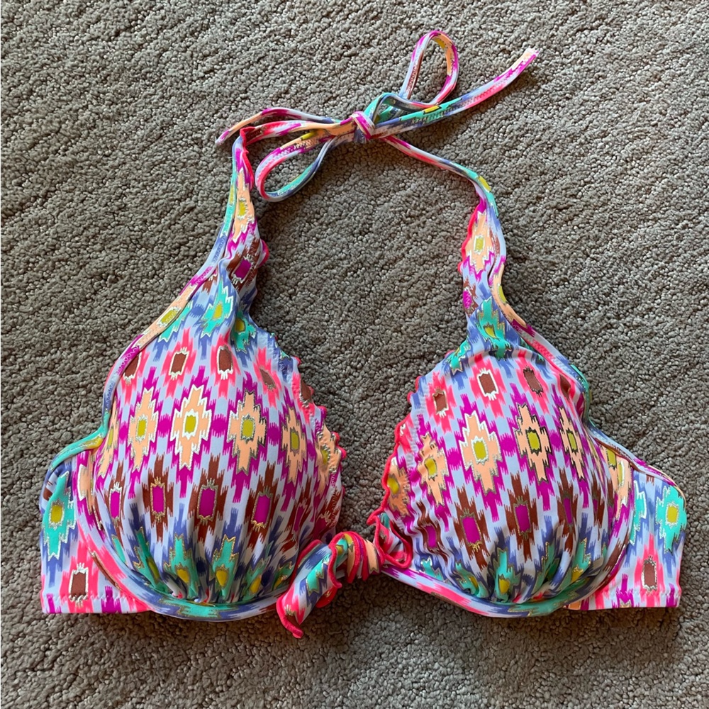 Victoria’s Secret Halter Top Pink Bikini 34C NWOT